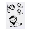 4 x 'Cute Sketchy Lion ' Temporary Tattoos - Water