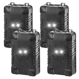 Ultrasonic Rodent Repellent for Car Engine, 4 Pack Battery Powered Rodent Repellent for Cars Under Hood Mouse Deterrent with Flashing Lights,Keep Mice Rats Squirrels Out of Garage Outdoors Indoors