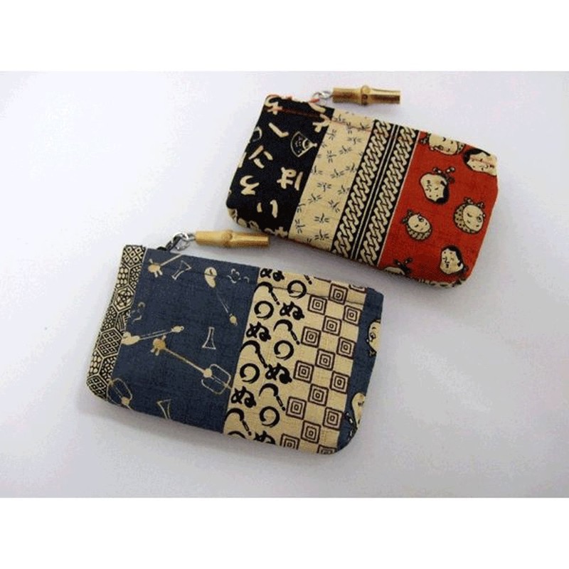 Coin Purse Coin Case Wallet with Zipper Japanese Pattern Age,