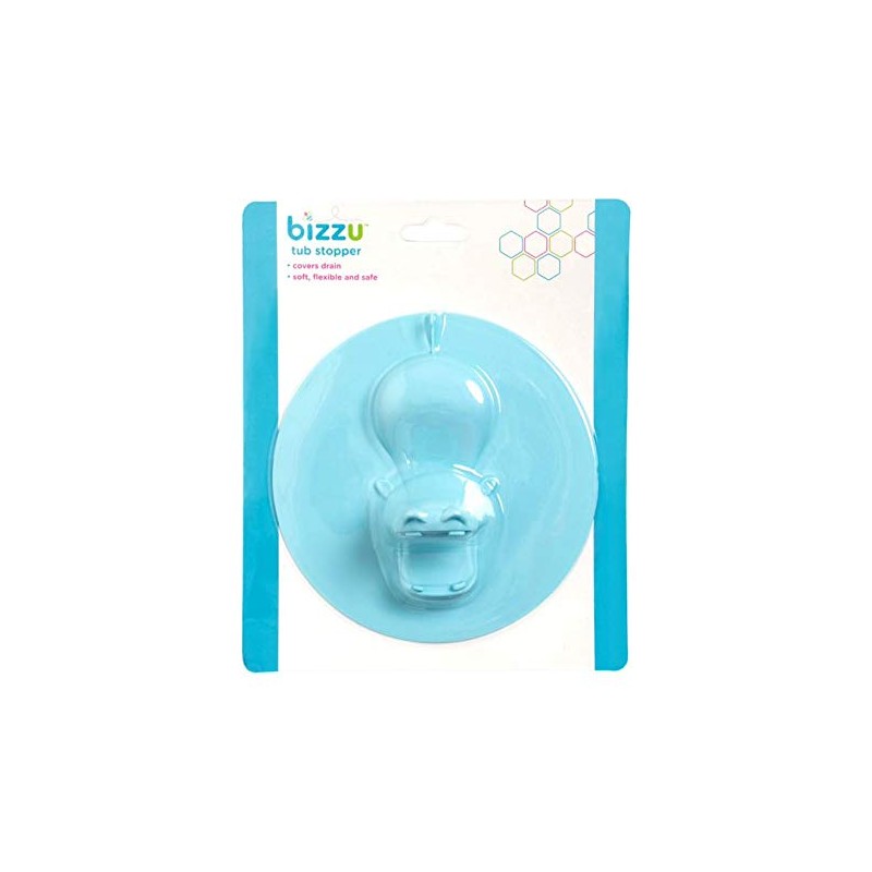 Bizzu Silicone Bathtub Drain Stopper for Baby & Toddler, Soft