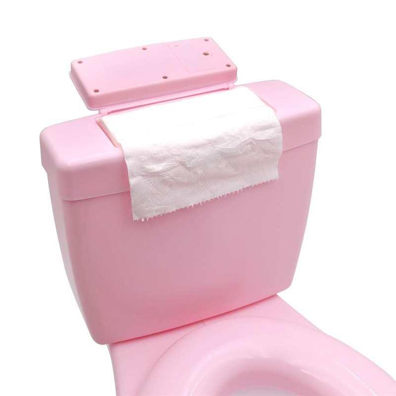 XKMT- Baby Kids Portable Pink Realistic Toddler Potty Training Toilet