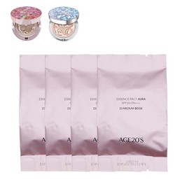 AGE20s 에센스 커버 팩트 아우라 14g 리필4개 AGE20s Essence Cover Pact Aura 14g Refill 4pcs [Aura No. 21]