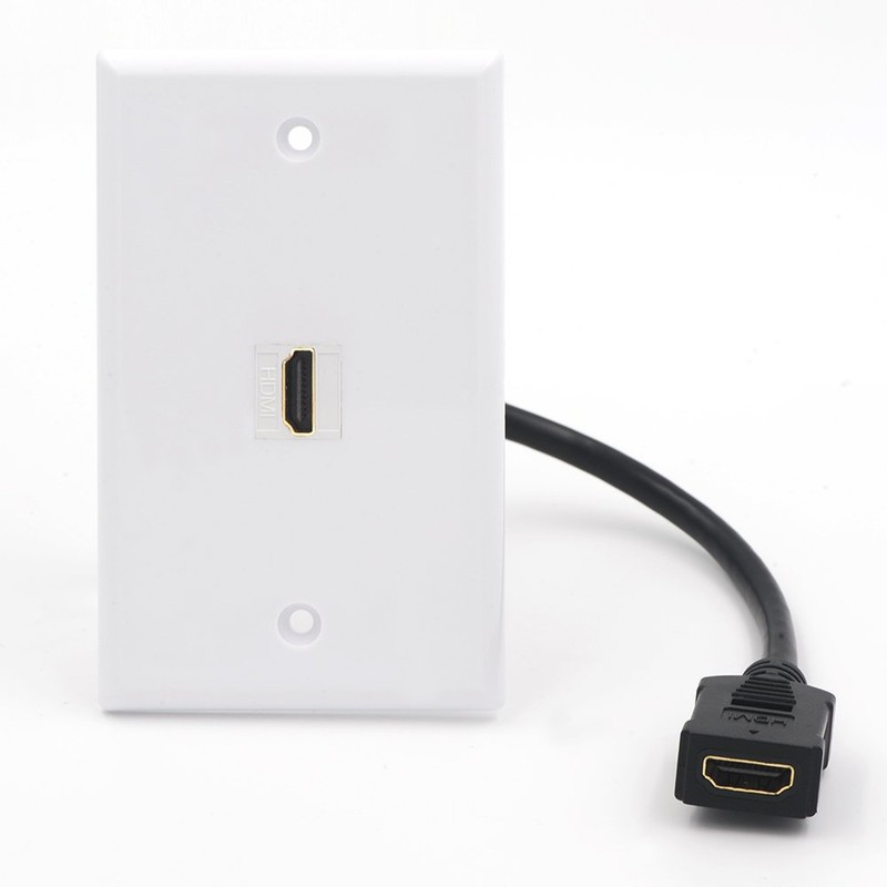 VCE 2-Pack HDMI Keystone Jack, Female to Female HDMI Pigtail