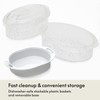 BELLA Two Tier Food Steamer with Stackable Baskets & Removable