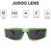 JUDOO White Wrap Around Sunglasses for Women Men Fashion Futuristic