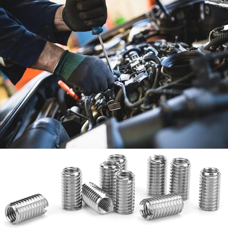 Pack of 10 Threaded Insert M8 to M6, 10 mm
