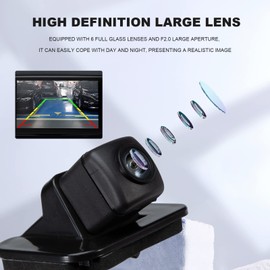 NFSpeeding Rear View Backup Camera 590-440 Fits Honda Accord Sedan/ELX/Touring 2014 2015 2016 2017 Parking Assist Camera, Replaces OEM# 39530-T2A-A21, 39530-T2A-U110-M2