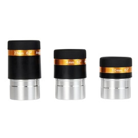 Svbony Telescopic Eyepiece Set, 1.25 Inch Planet Eyepiece Set 4 mm 10 mm 23 mm 62° Wide Angle Eyepiece Sharp Images Aspherical Lens for Observation Binary Files Moon Star Cluster