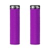 Deity Purple Bicycle Handlebar Grips (2 Pack, Foam)