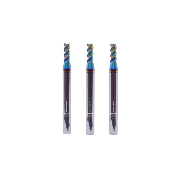 ARMOUR TOOLING – 3mm Carbide End mill set - 3