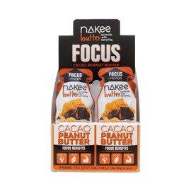 Nakee Butter Focus Cacao Peanut Butter - 12-Pack