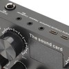 Live Sound Card with Built in Microphone Clear Recording Portable