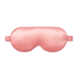 Slip Silk Contour Sleep Mask - Rose (One Size) - 100% Pure Mulberry 22 Momme Silk Eye Mask - Comfortable Sleeping Mask with Elastic Band + 100% PU Foam Filler