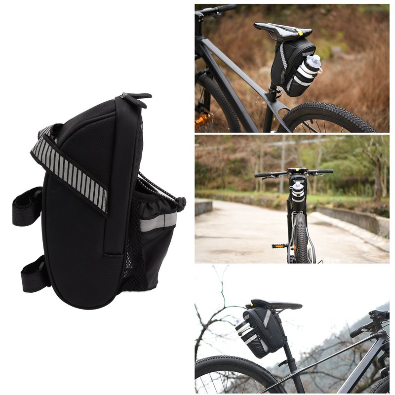 Bike Saddle Bag Waterproof Large Space Polyester PU Bike Under