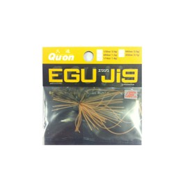 Jackson Rubber Jig, Qu-on Squid Jig, 5/64 oz, Grippan Orange, GPO Lure