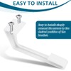 NOOTO 4 Pack White RV Curtains Holder for Camper Windows