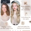 Hetto Weft Hair Extensions Human Hair Blonde Double Weft Human