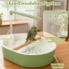Lonepetu Automatic Parakeet Bird Bath Shower, Quiet Circulating Parrot Bathtub