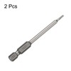 HARFINGTON 2pcs Magnetic Triangle Screwdriver Bit TA20 1/4" Hex Shank