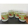 Anthropologie New Anthropologie Ischia Set of 4 Green Gingham with