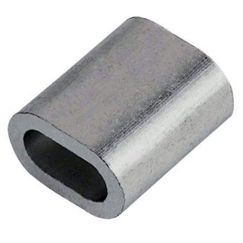 [Health Lief] Aluminum Sleeves, 150 Pieces, Clamp for Wire Ropes, Wire Fastening, Swage Clip, Nominal 0.8