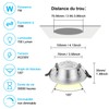 ACELIFE LED Recessed Spotlight Flat, 7 W Equivalent to 70