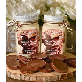 Soy Scented Candles | Handmade & Highly Aromatic Candles Burns Upto 85 Hours in Glass Jar - Perfect for Home Decor, Wedding, Birthday, Dinner (Peanut Butter Cups, 12 oz)