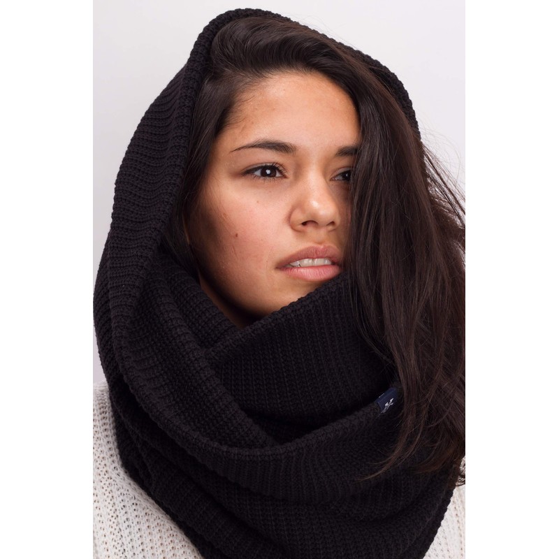 Manufaktur13 Knit Loop - Tube Scarf, Knitted Loop with Waffle