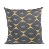 Plutus Brands Blue Plutus Cube Diamond Luxury Throw Pillow 18