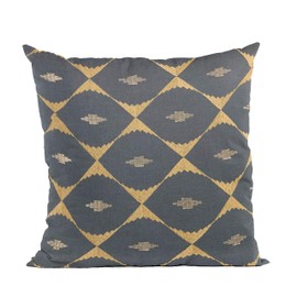 Plutus Brands Blue Plutus Cube Diamond Luxury Throw Pillow 18 in x 18in, Double Sided 18" x 18"