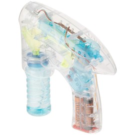 Rhode Island Novelty Light-Up LED Transparent Bubble Gun (Colors May Vary)