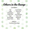 Purely Home Green Polka Dots Spots Decaf Tea Canister -