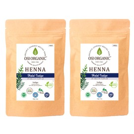 OSI ORGANIC HALAL HENNA HALAL HENNA with Instructions (Organic Indigo) 100g (x 2)