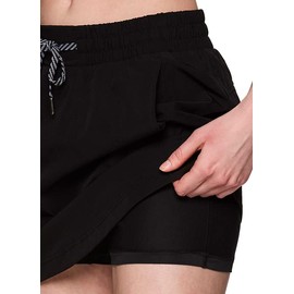 Avalanche Women's Quick Drying Woven Golf Hiking Skort with Pockets Nylon Black M
