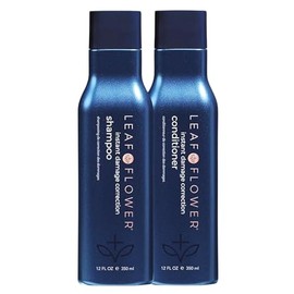 LEAF  FLOWER Champú Y Acondicionador Dúo De 355 Ml  Empaque De Necessities And Essentials (AzulCorrección De Daños)