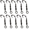 Pack of 10 Phoxinus Ronnie Rigs All black with Teflon