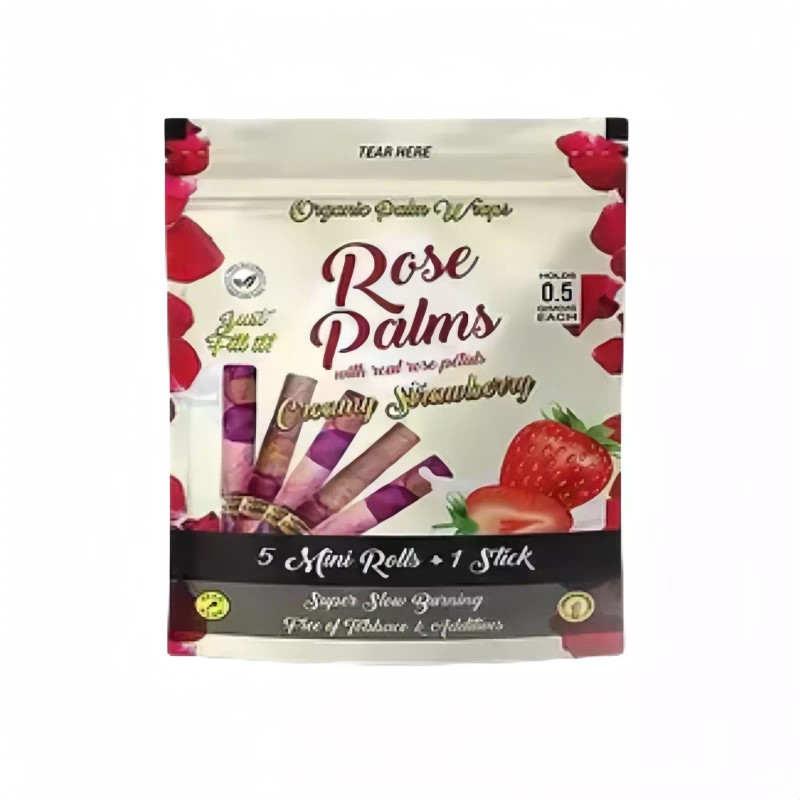 Rose Palms Mini Organic Rolls, Pack of 5 Rolls +