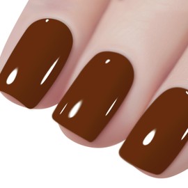 Vishine 16ML Gel Nail Polish 1Pcs Marron Color Gel Polish Long-Lasting Nails Gel Soak Off Fall Gel Nail Polish Nail Art Manicure Salon at Home, 0.54OZ L017