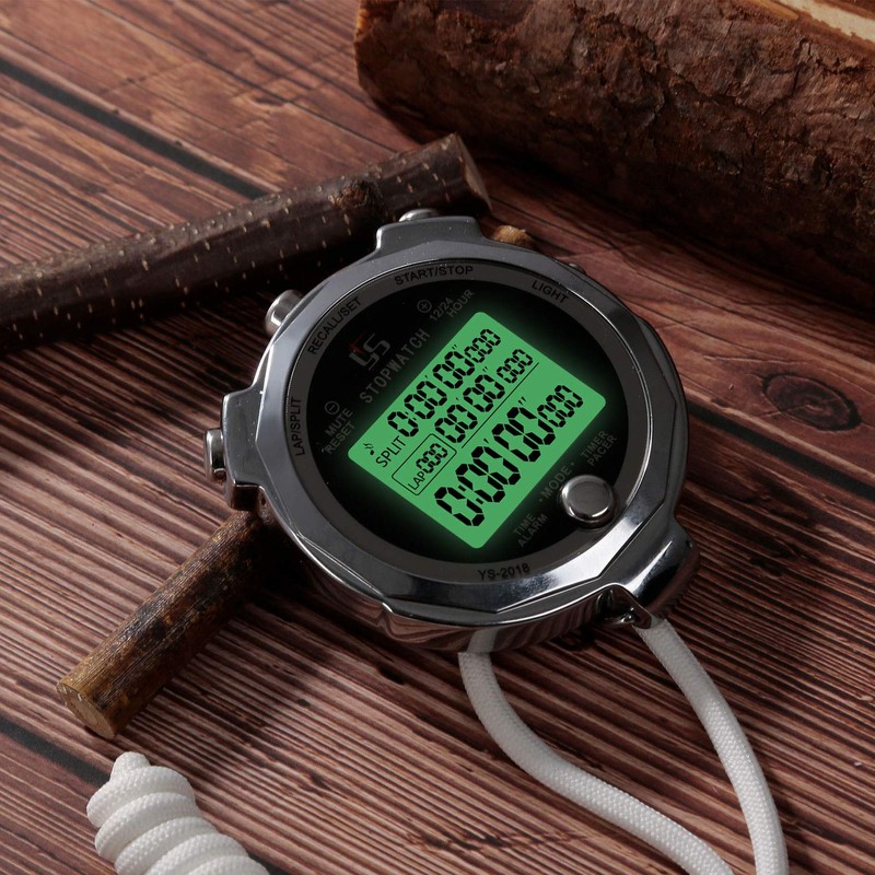 LAOPAO Stopwatch, 1/1000 Seconds Precision 100 Pieces Memory Data LCD