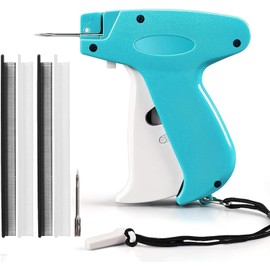 Fine Stitch Gun Kit for Clothes, Tagging Gun for Clothing, Quick Easy Stitch Sewing Hemming Gun Cloth Fixer Gun with 2 Needle, 1500 Black and 1500 White Micro Fasteners