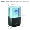 PURELL ES6 Automatic Wall-Mounted Hand Soap Dispenser, Graphite, Compatible with