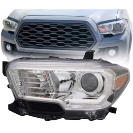 Replacement For Toyota 2019-2023 Tacoma SR5 Headlight Assembly w/o DRL, w/Fog Lamps, w/Halogen Left/Driver Side DOT/SAE Compliant TO2502276, 81150-04262