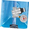 Operitacx Einstellbarer Wasserdruckregler Messing Für Wohnmobile Kompakter Druckminderer Mit Manometer