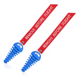 BWBWND 2 PCS Muffler Exhaust Wash Plug, 0.6"-1.5" Rubber Exhaust Silencer Washing Plug with Streamer, Tail Pipe Wash Plugs Remove Before Start Engine for 2 Stroke Motorcycle Bikes (Blue+Red)