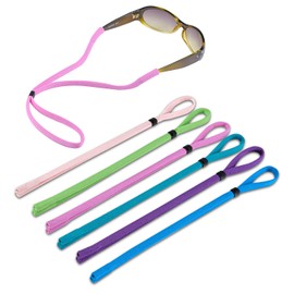 HENOALR Kids Glasses Strap and Sunglasses Strap Universal Fit for Kids and Men Women, Glasses Band and Colorful Eyeglasses Strap to Boys Girls Skin Friendly Materials Safe and Comfortable Style 6 Pack
