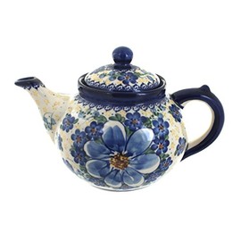 Blue Rose Polish Pottery Daisy Surprise Teapot