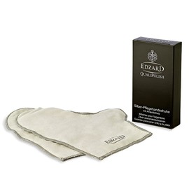 EDZARD Silver-Care Gloves, QualiPolish, with Tarnish Protection