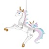 GALLERIE II ORN74407 Blown Glass Unicorn Hanging Ornament 4 Inches
