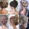 Hair Bun Extensions Messy Curly Wavy Hair Scrunchies Hairpieces Synthetic