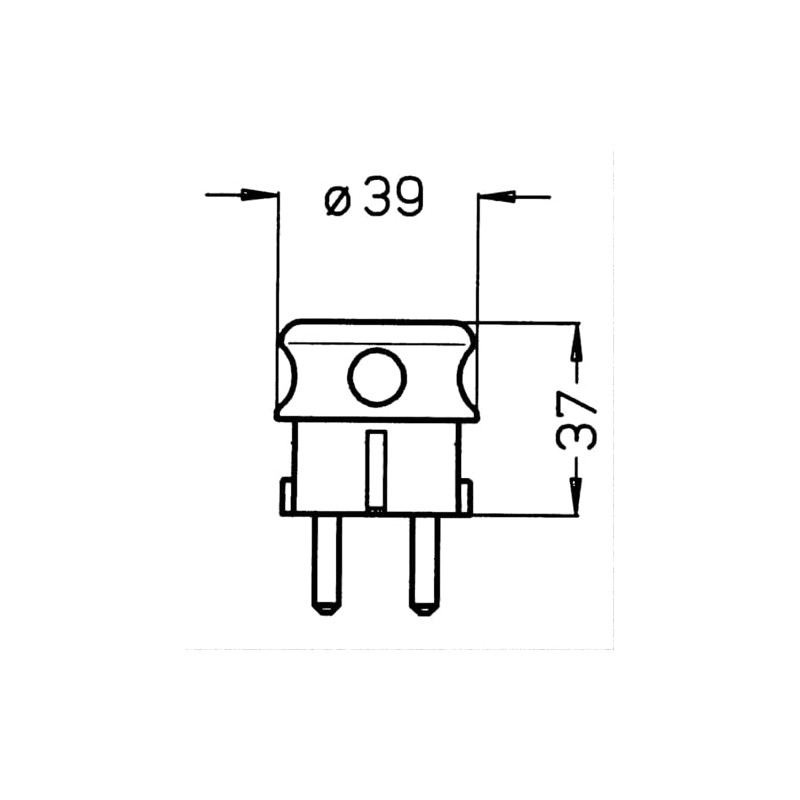 Kopp Earthing contact angle plug, 1 piece, Arctic / white,